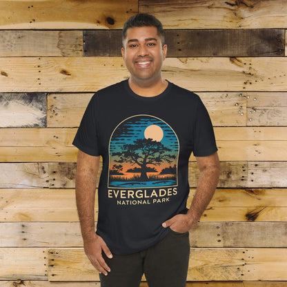 Everglades National Park Unisex Fit T-Shirt Florida Trees T-Shirt Printify Vintage Black XS