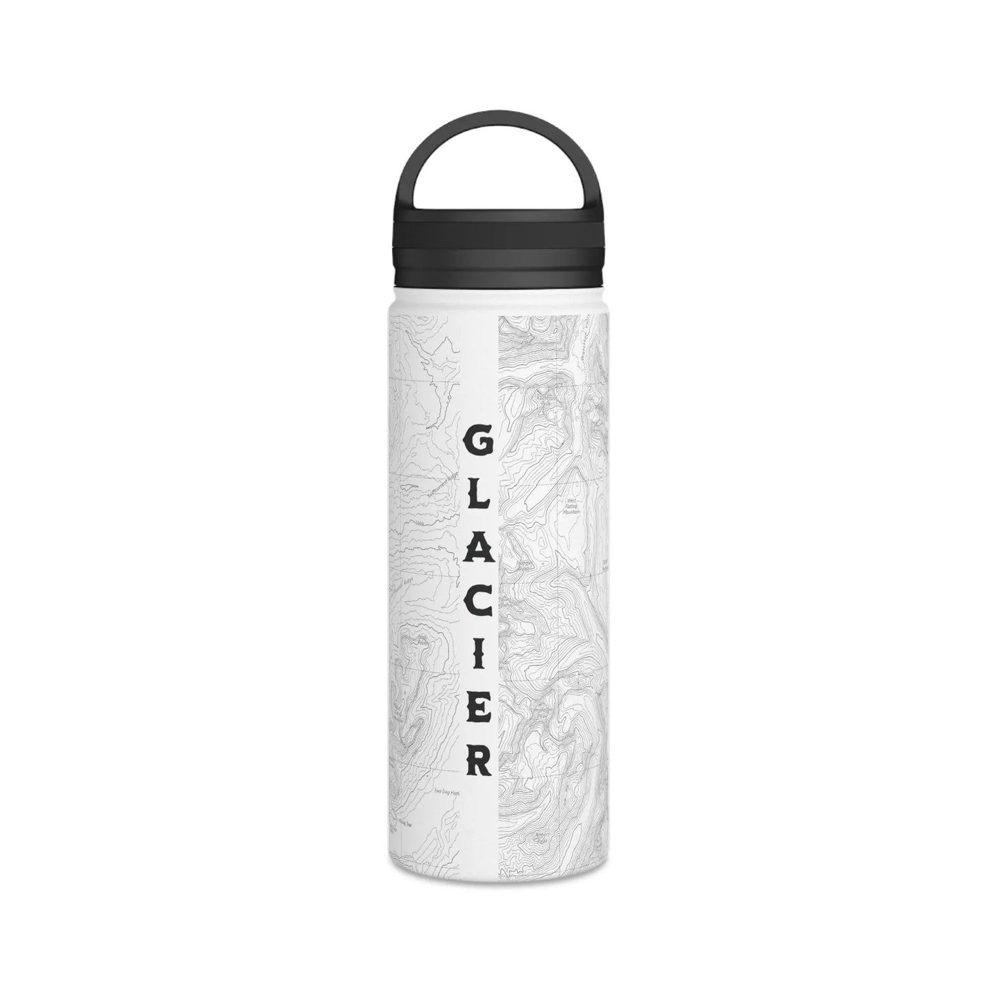 Glacier National Park Stainless Steel Water Bottle (3 Lids, 3 Sizes) water bottle Printify