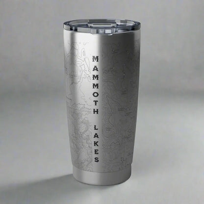 Mammoth Lakes California Topographic Tumbler 20oz USGS Map Mug Printify