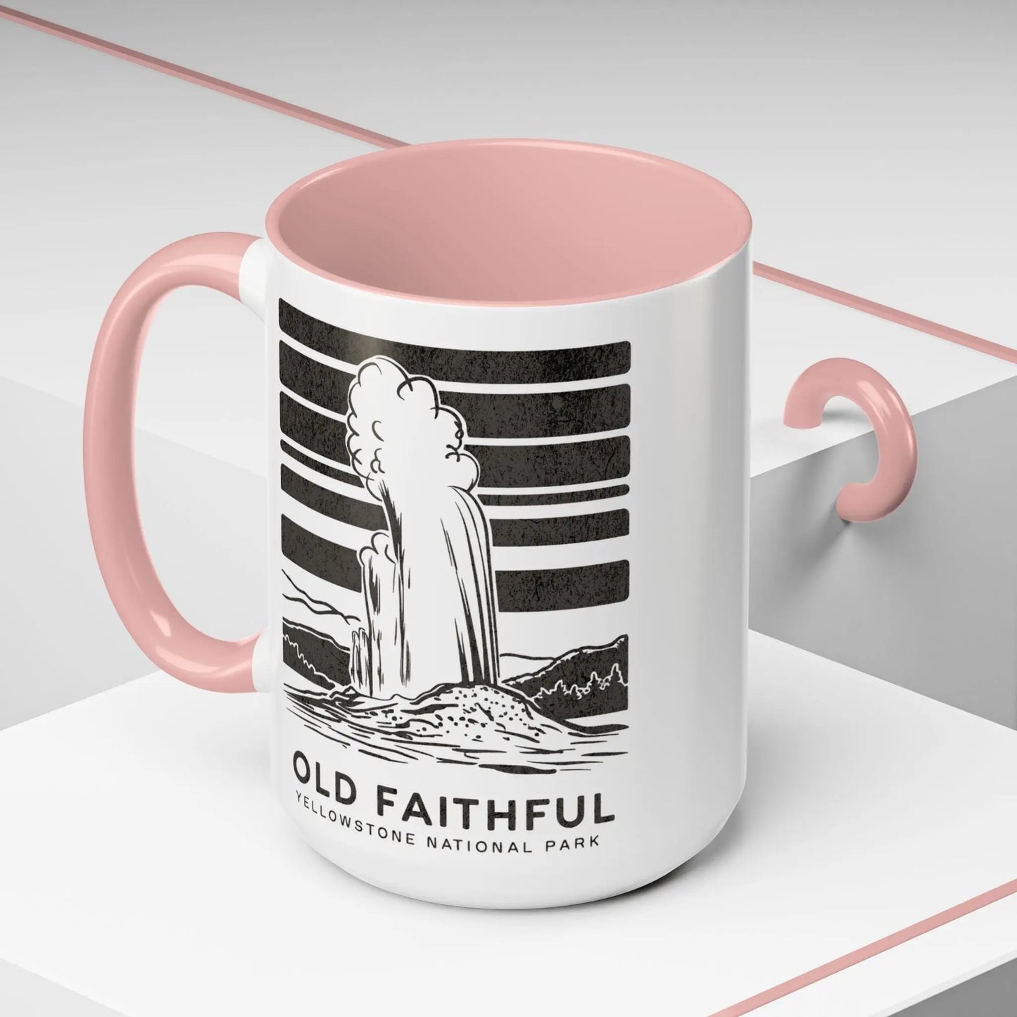 Old Faithful Geyser Yellowstone National Park Coffee Mug Mug Printify