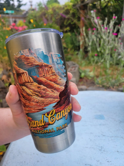 Grand Canyon National Park 20oz Tumbler Stainless Steel Insulated Sealed Top Mug Park Service Apparel