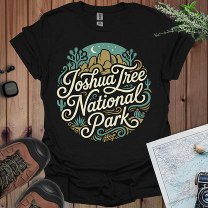 Joshua Tree National Park Curved Graphic T-Shirt