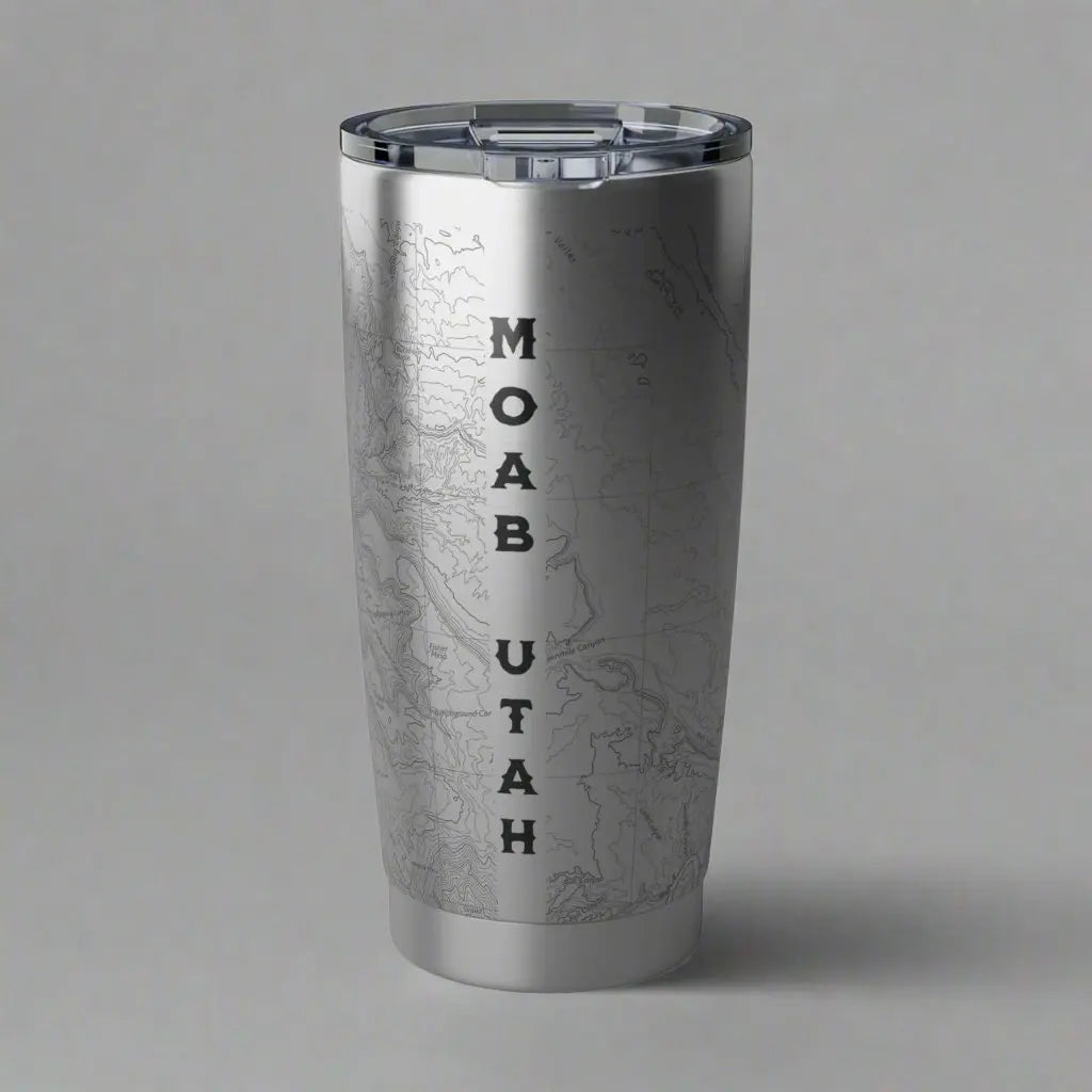 Arches National Park Topographic Tumbler 20oz Tumbler Printify