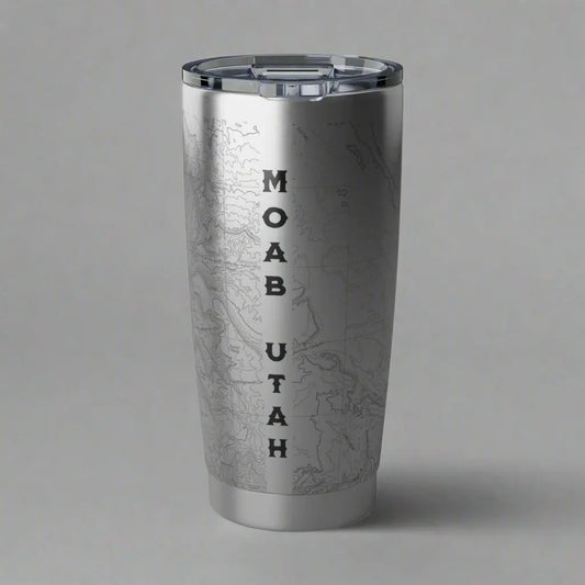 Arches National Park Topographic Tumbler 20oz Tumbler Printify