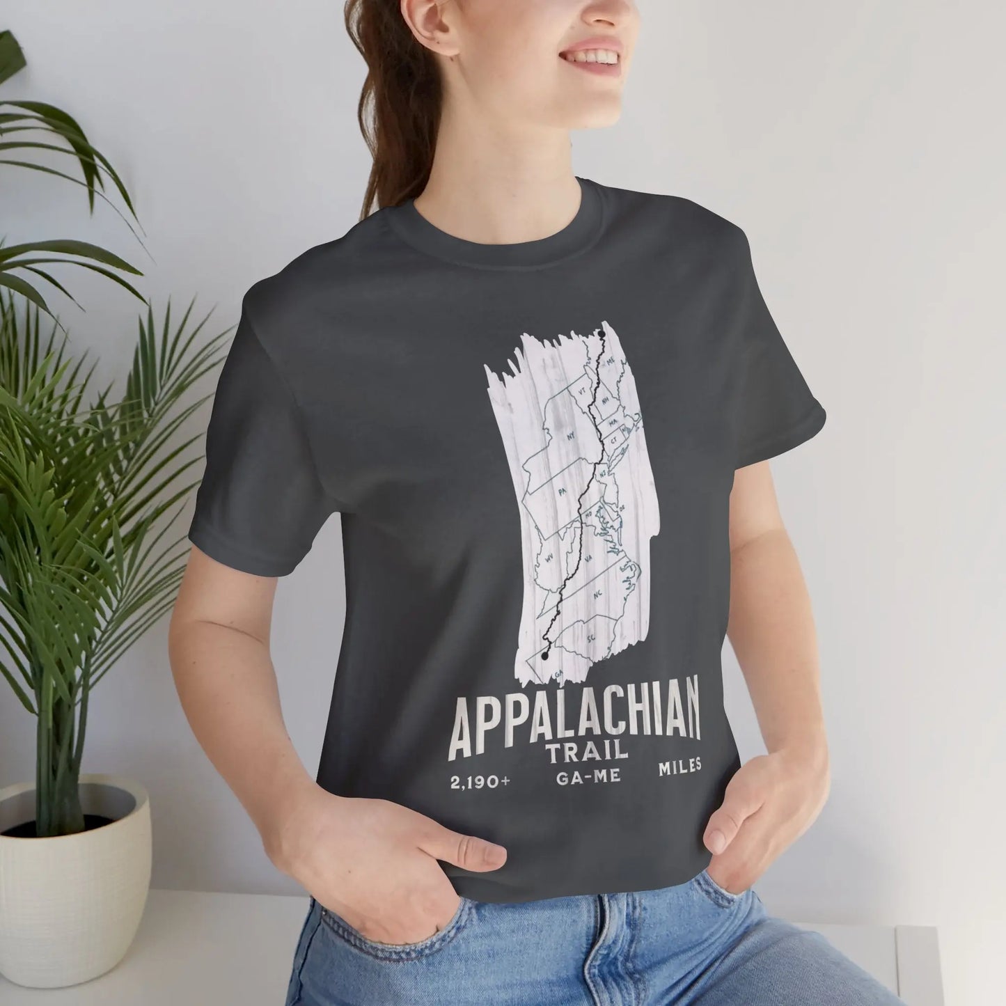 White Blaze Appalachian Trail Unisex T-Shirt Logo Camp Hike Tee T-Shirt Printify
