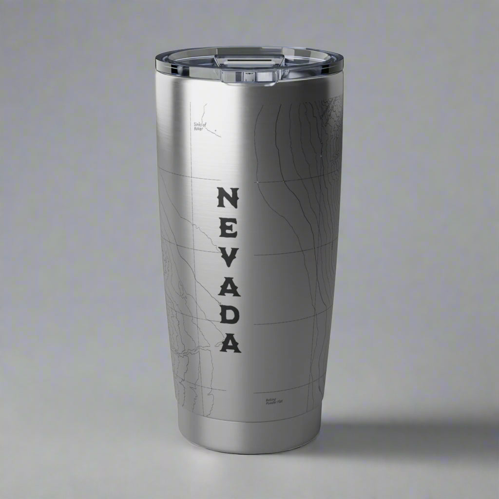 Great Basin National Park Topographic Insulated Tumbler 20oz Mug Printify