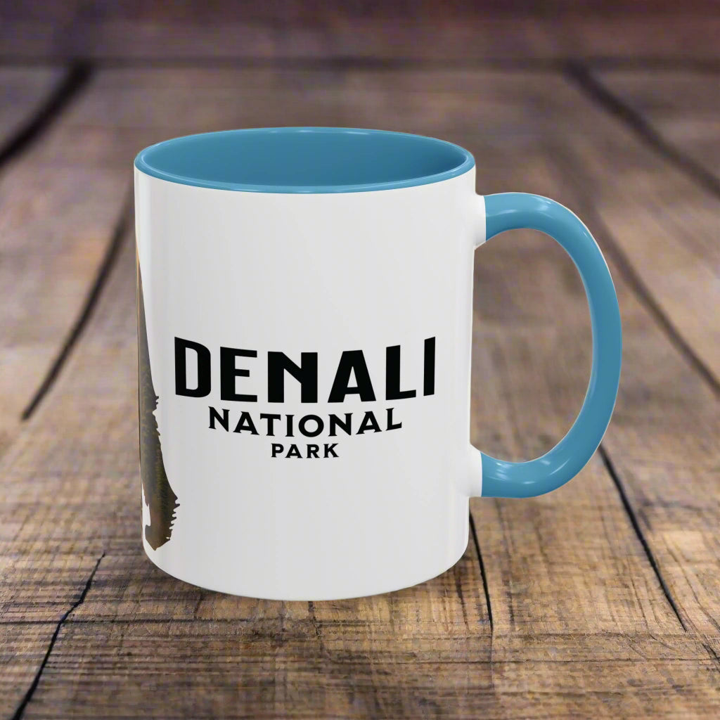 Denali Bear Colored Mug Mug Printify