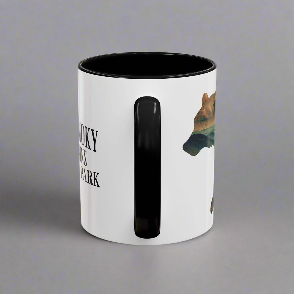 Smoky Mountains Bear Colored Mug Mug Printify