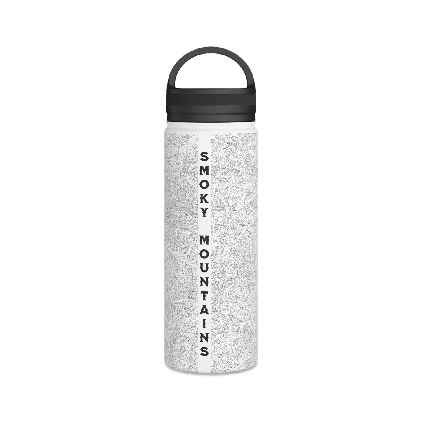 Great Smoky Mountains National Park Stainless Steel Water Bottle Handle Lid (3 Sizes, 3 Lid Options) Appalachian Trail Clingmans Dome water bottle Printify
