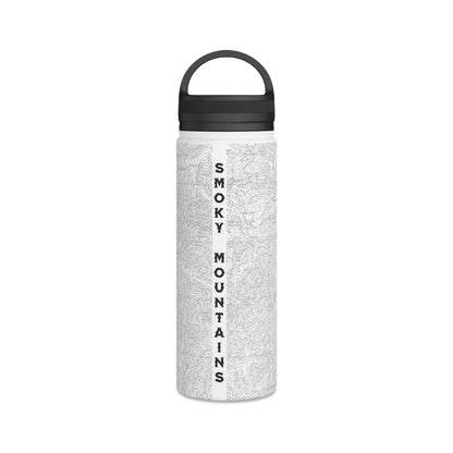 Great Smoky Mountains National Park Stainless Steel Water Bottle Handle Lid (3 Sizes, 3 Lid Options) Appalachian Trail Clingmans Dome water bottle Printify