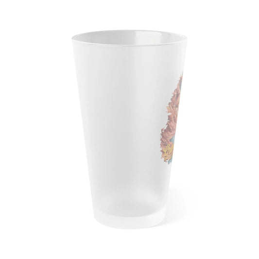 Grand Canyon National Park Frosted Pint Glass 16oz Distressed River Graphic Drinkware Printify