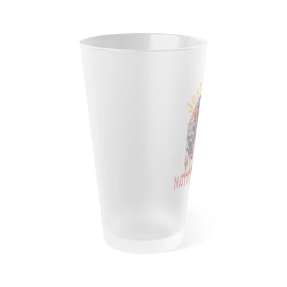 Joshua Tree National Park Frosted Pint Glass 16oz Retro Graphic Mug Printify