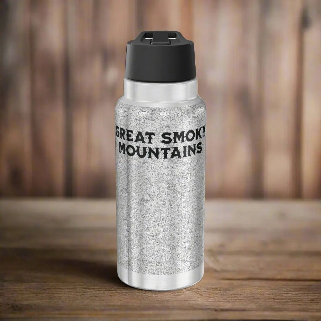 Great Smoky Mountains National Park Gator Tumbler, 32oz Mug Printify Silver 32oz