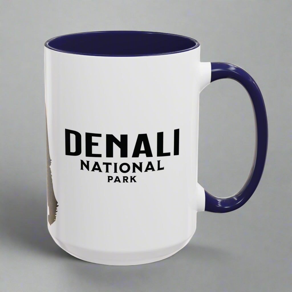Denali Bear Colored Mug Mug Printify