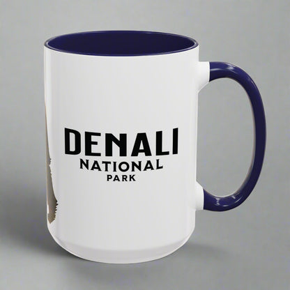 Denali Bear Colored Mug Mug Printify