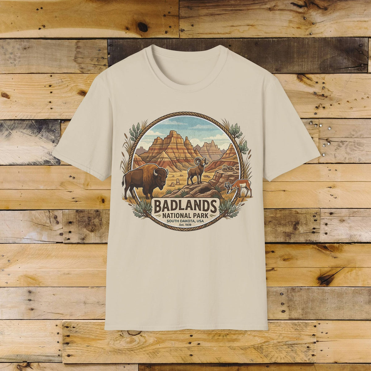 Badlands National Park Emblem T-Shirt