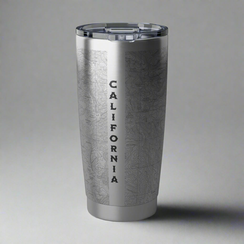 Sequoia Topographic Tumbler Mug Printify