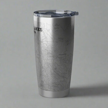 Mammoth Lakes California Topographic Tumbler 20oz USGS Map Mug Printify