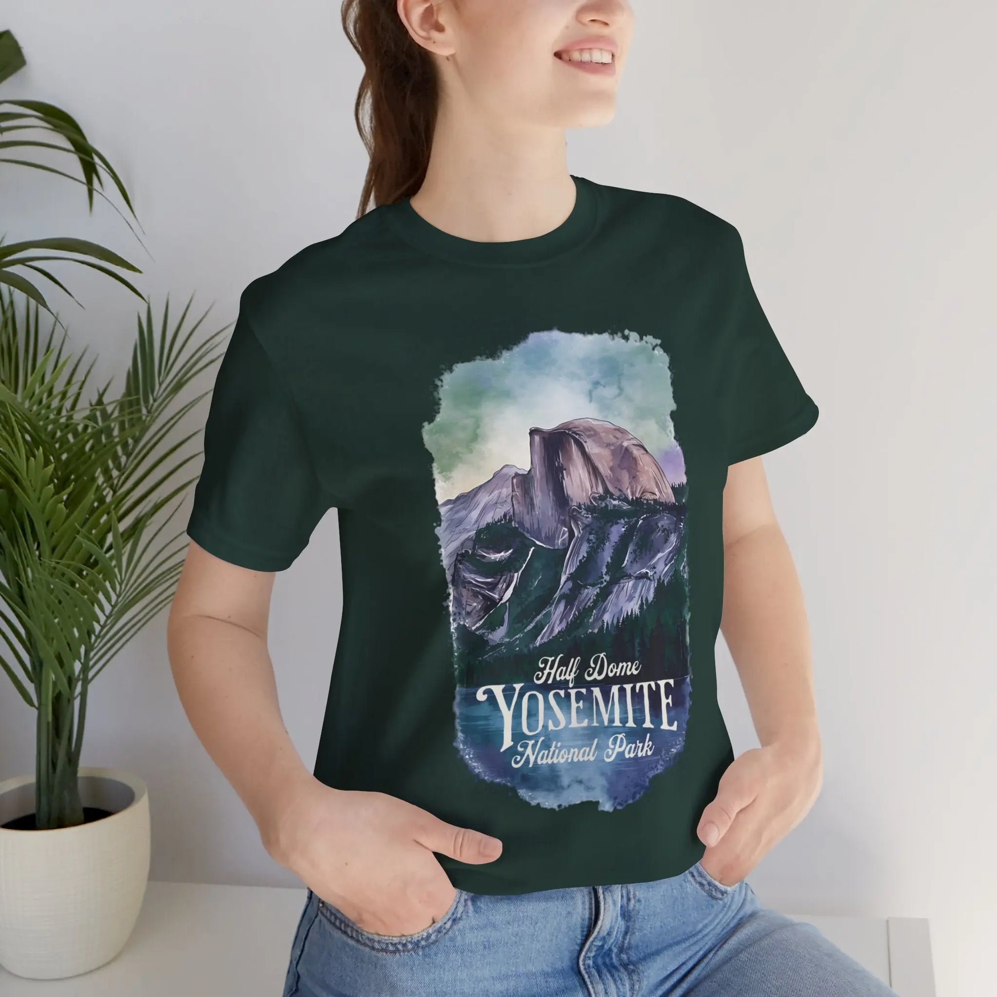 Half Dome Yosemite National Park Unisex T-shirt T-Shirt Printify