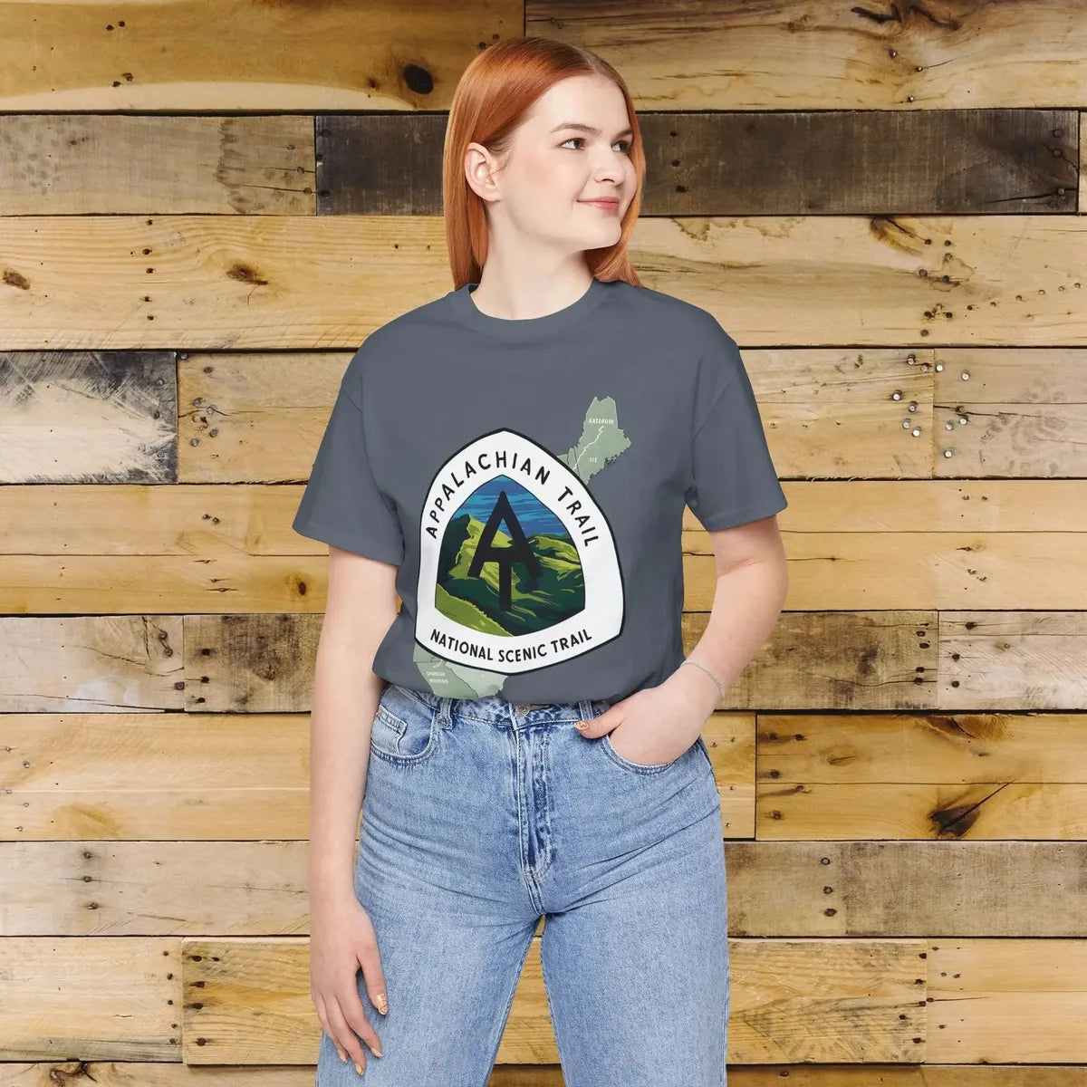 Appalachian Trail Unisex Jersey T-Shirt Logo Emblem Mountain Camp Hike Tee T-Shirt Printify