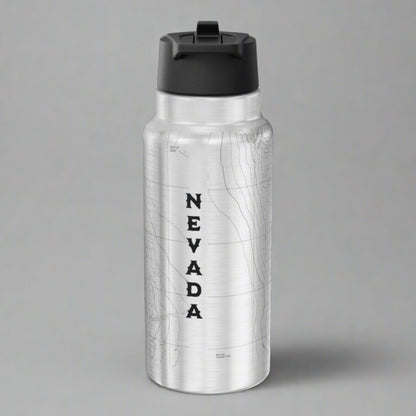 Great Basin National Park Topographic Insulated Water Bottle Tumbler Mug Printify