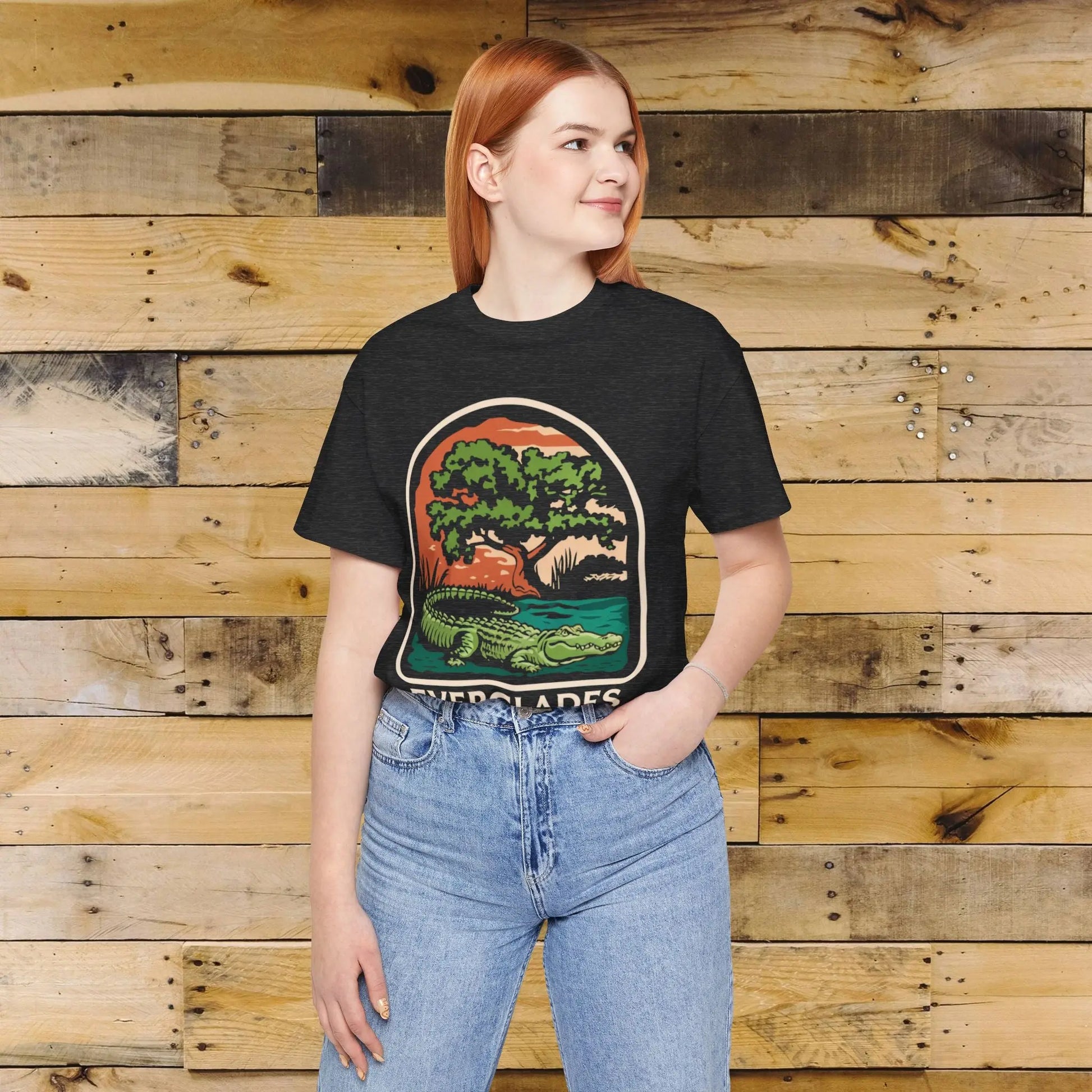 Everglades National Park Unisex Fit T-Shirt Alligator Tee T-Shirt Printify