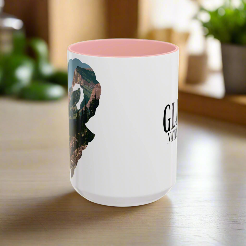 Glacier National Park Big Horned Sheep Colored Mug Mug Printify