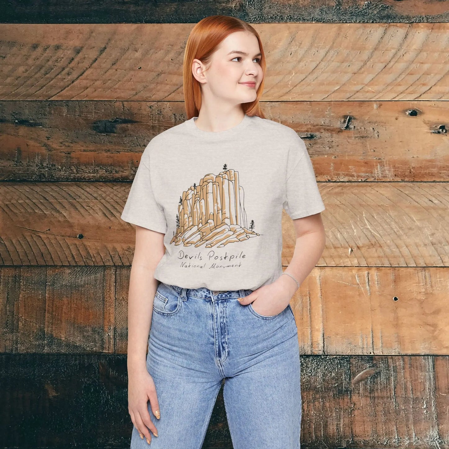 Devils Postpile National Monument Unisex T-shirt Mammoth Lakes California T-Shirt Printify