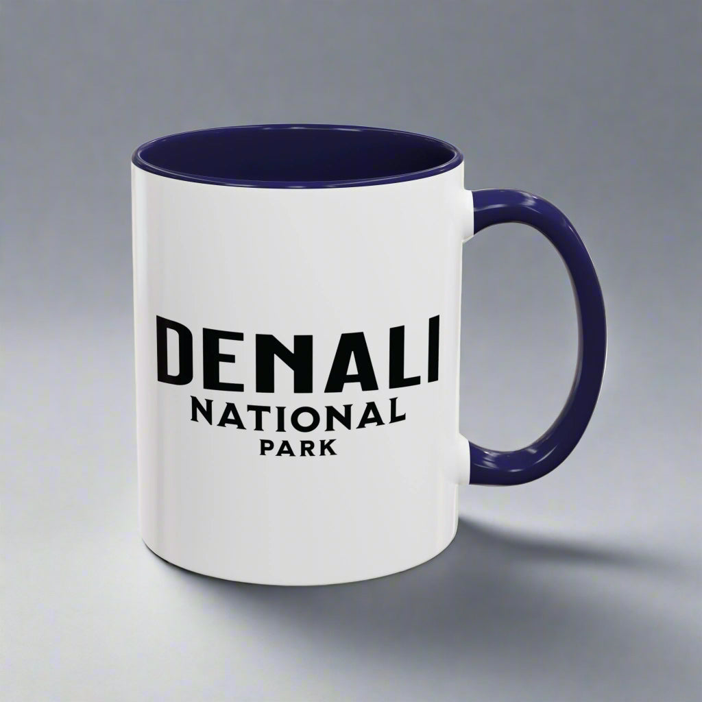 Denali Wolf Colored Mug Mug Printify