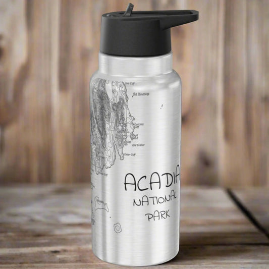 Acadia National Park Water Bottle Tumbler 32oz Mug Printify