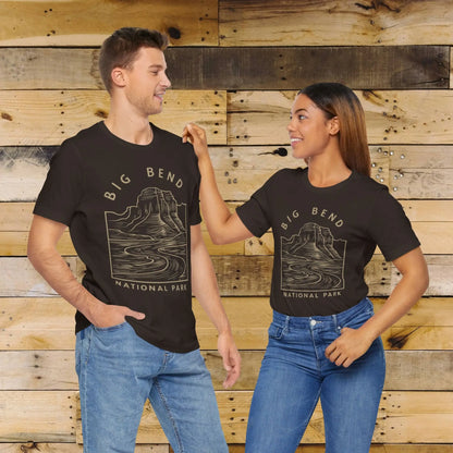 Big Bend National Park Unisex Fit Soft T-Shirt Curving River - Park Service Apparel