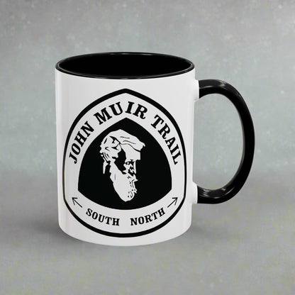 John Muir Trail Accent Mug National Scenic JMT Mile Sign Mug Printify