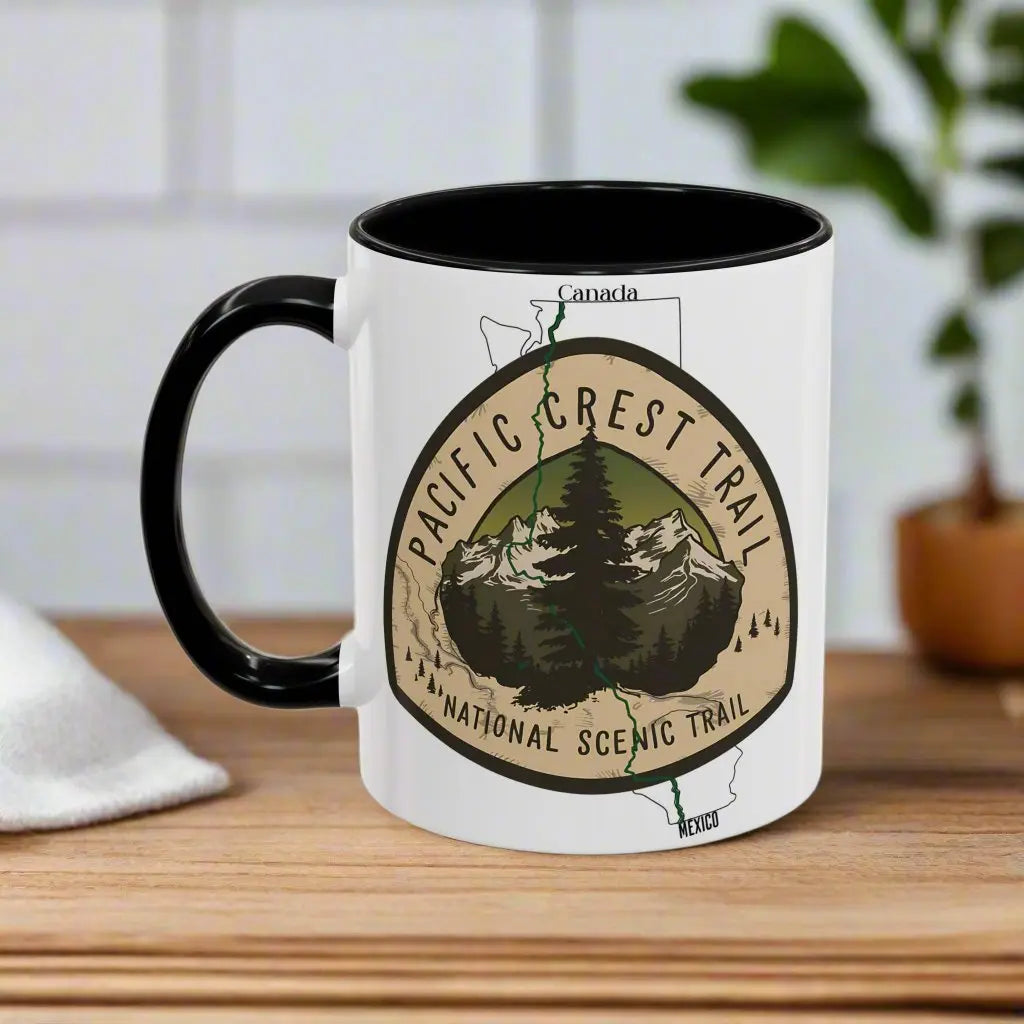 Pacific Crest Trail National Scenic Trail Accent Coffee Mug 11oz 15oz Mug Printify