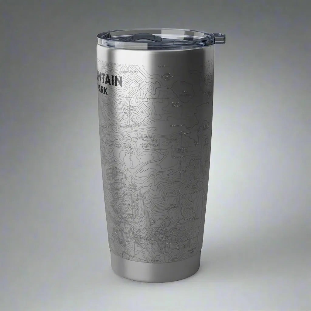 Rocky Mountain National Park Topographic Tumbler 20oz USGS Map Tumbler Printify
