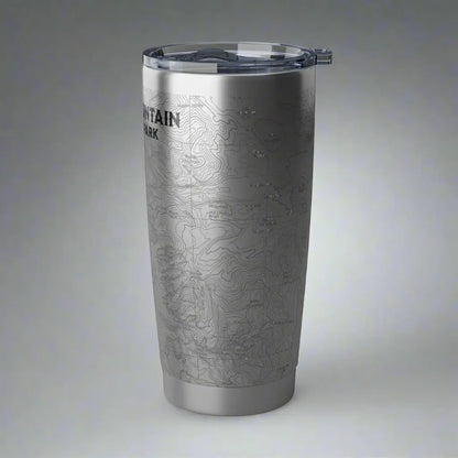 Rocky Mountain National Park Topographic Tumbler 20oz USGS Map Tumbler Printify