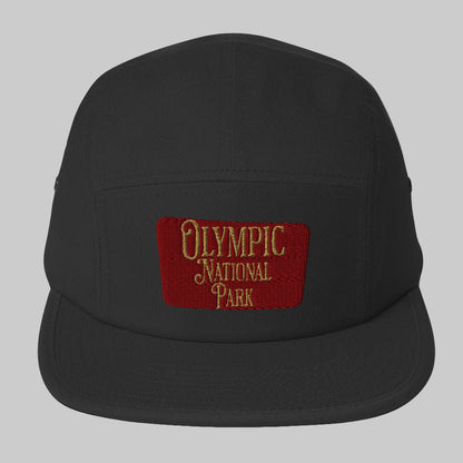 Olympic National Park 5-Panel Hat Beanie Park Service Apparel Black