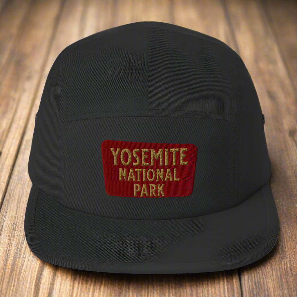 Yosemite National Park 5-Panel Hat hat Park Service Apparel Black