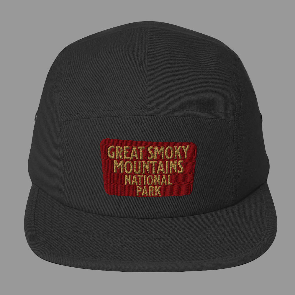 Great Smoky Mountains 5-Panel Hat hat Park Service Apparel Black