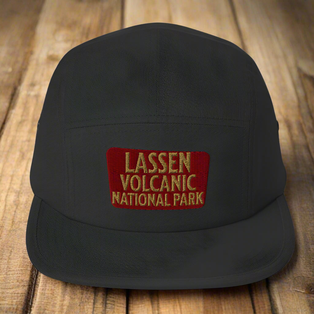 Lassen Volcanic National Park 5-Panel Hat hat Park Service Apparel Black