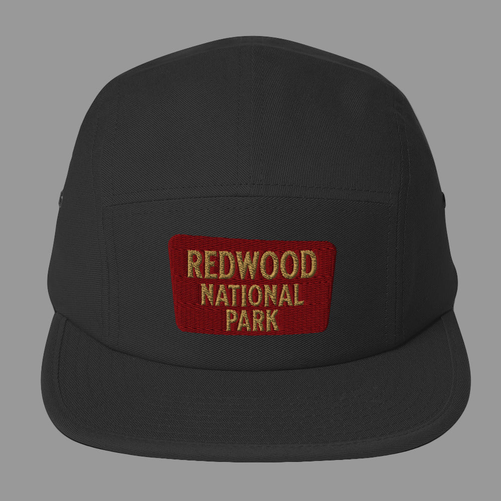 Redwood National Park 5-Panel Hat hat Park Service Apparel Black