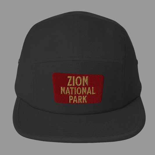 Zion National Park 5-Panel Hat hat Park Service Apparel Black