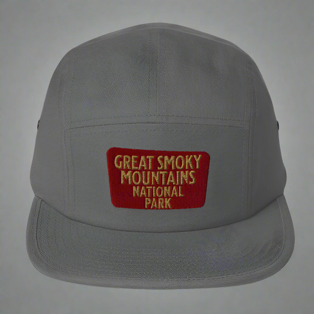 Great Smoky Mountains 5-Panel Hat hat Park Service Apparel Grey