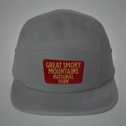 Great Smoky Mountains 5-Panel Hat hat Park Service Apparel Grey