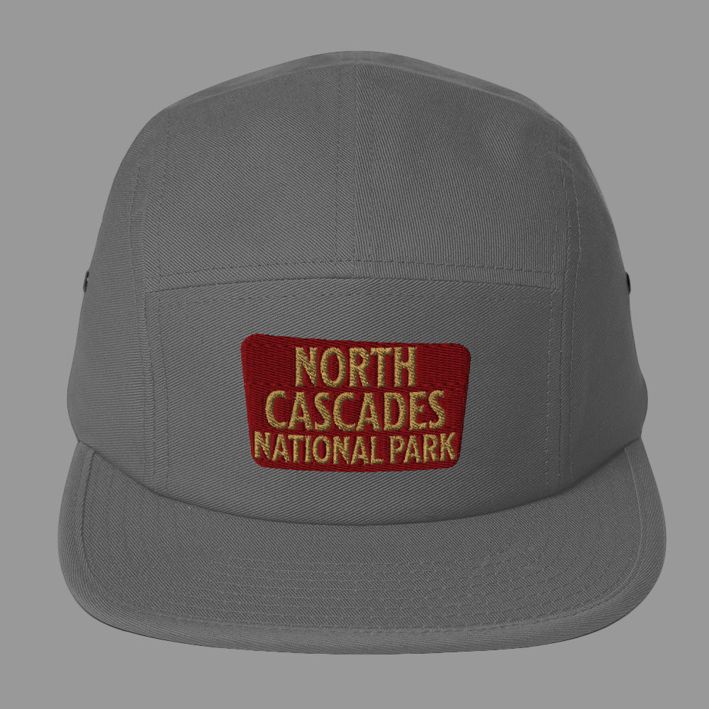 North Cascades National Park 5-Panel Hat hat Park Service Apparel Grey