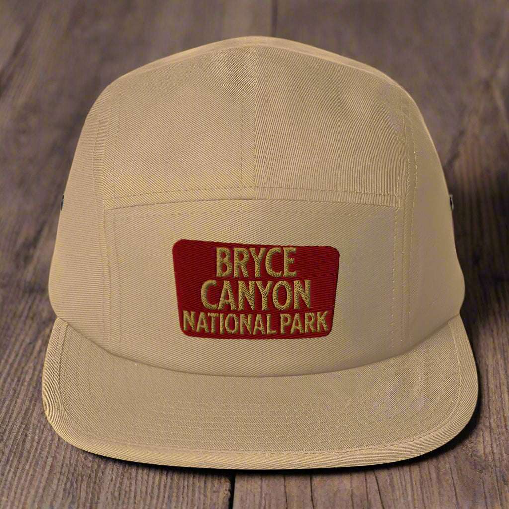 Bryce Canyon 5-Panel Hat Beanie Park Service Apparel Khaki