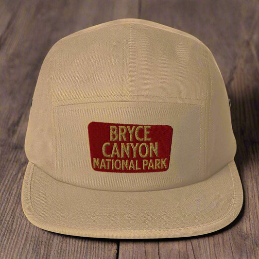 Bryce Canyon 5-Panel Hat Beanie Park Service Apparel Khaki