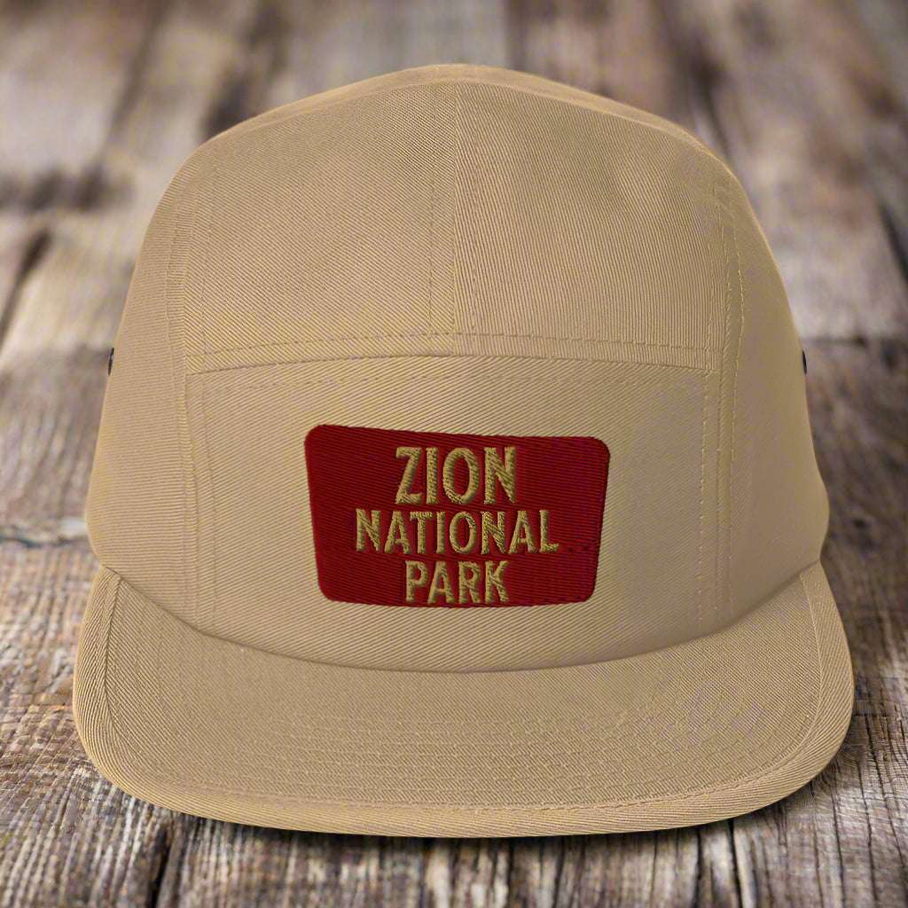 Zion National Park 5-Panel Hat hat Park Service Apparel Khaki