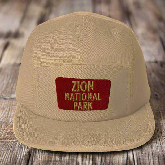 Zion National Park 5-Panel Hat hat Park Service Apparel Khaki