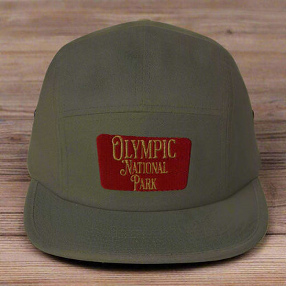Olympic National Park 5-Panel Hat Beanie Park Service Apparel Olive
