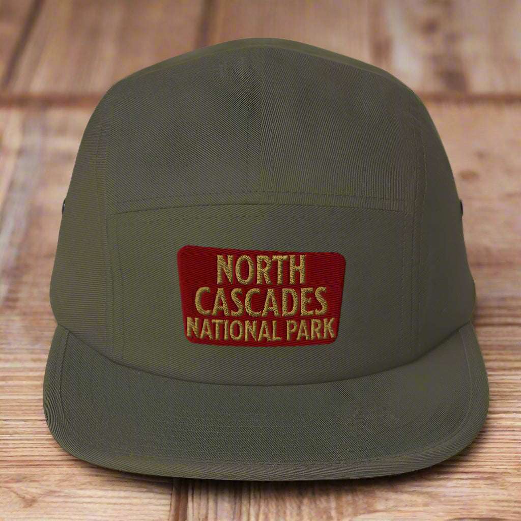 North Cascades National Park 5-Panel Hat hat Park Service Apparel Olive